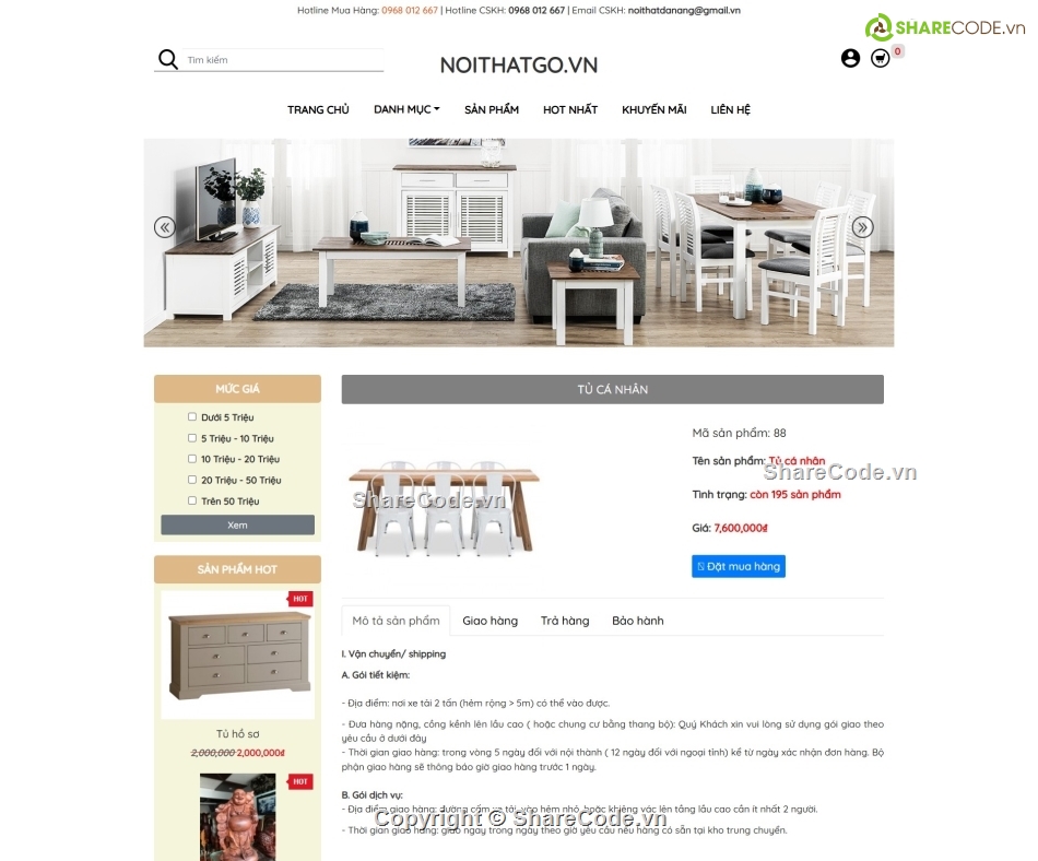 website nội thất,Source website,MVC,code web,code web bán hàng asp.net,mvc asp.net